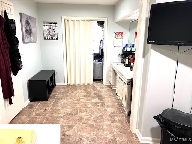 3628 Bankhead Ave, Montgomery, AL 36111 - kitchen with stone finish flooring and baseboards
