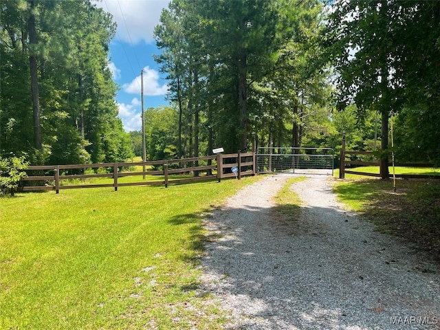 9021 Creek Side Trl, Hope Hull, AL 36043 - view of road with a gate