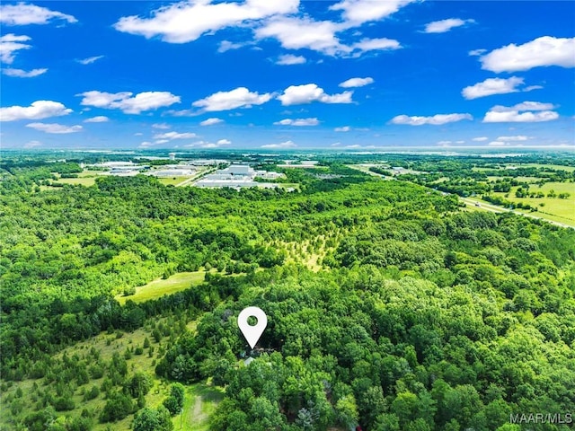 9021 Creek Side Trl, Hope Hull, AL 36043 - bird's eye view of a heavily wooded area