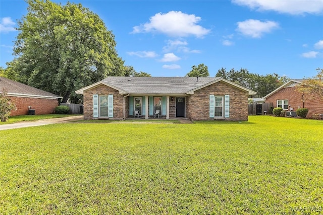 5777 Carriage Barn Ln, Montgomery, AL 36116 - ranch-style house with a porch and brick siding