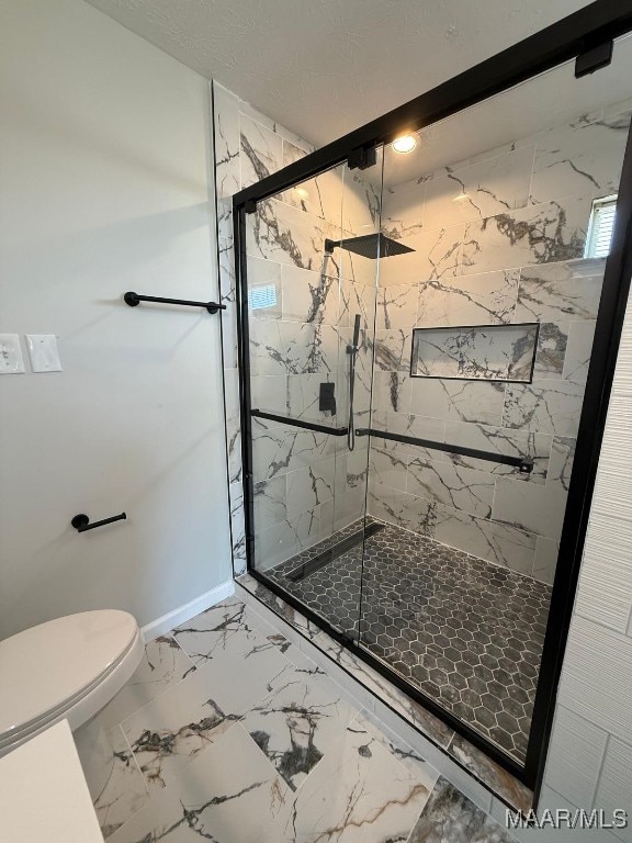 6524 Foxleigh Ct, Montgomery, AL 36116 - full bathroom with a marble finish shower and marble finish floors