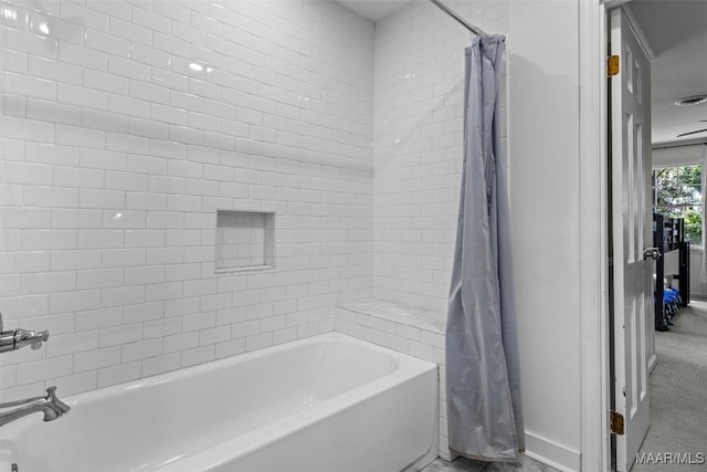 1613 Croom Dr, Montgomery, AL 36106 - bathroom featuring shower / tub combo
