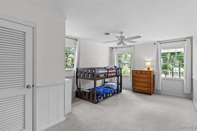 1613 Croom Dr, Montgomery, AL 36106 - carpeted bedroom featuring ceiling fan