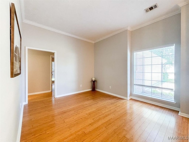 9642 Greythorne Way, Montgomery, AL 36117 - spare room with light wood finished floors and crown molding