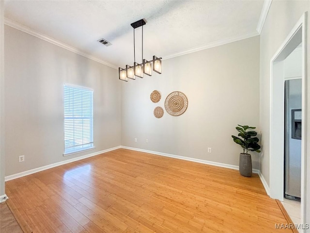 9642 Greythorne Way, Montgomery, AL 36117 - empty room featuring ornamental molding and light wood-type flooring