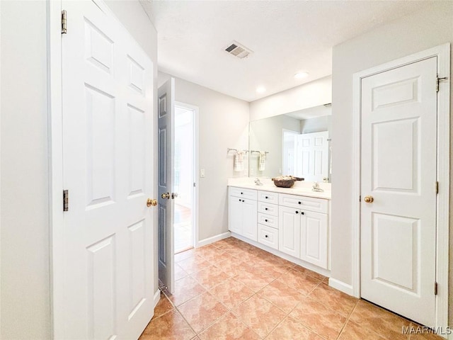 9642 Greythorne Way, Montgomery, AL 36117 - full bath with double vanity, tile patterned floors, and recessed lighting