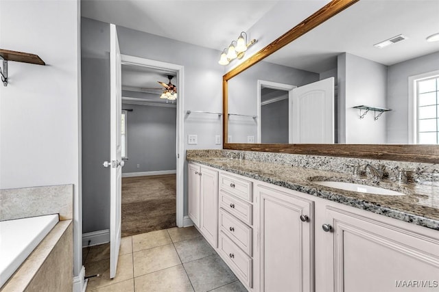 2285 Gathering Way, Prattville, AL 36066 - bathroom featuring double vanity and tile patterned flooring