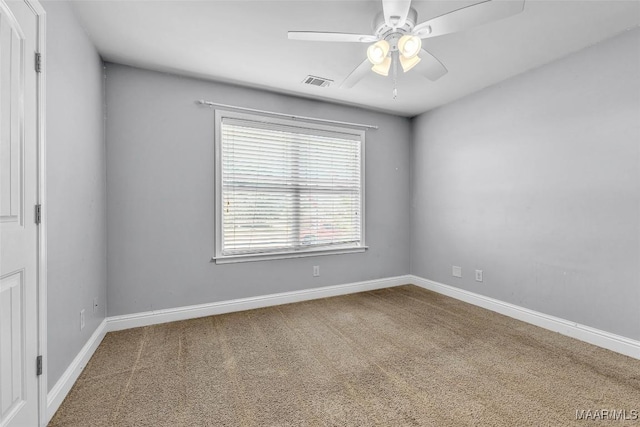 2285 Gathering Way, Prattville, AL 36066 - carpeted spare room featuring a ceiling fan and baseboards