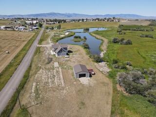 bird's eye view with a rural view