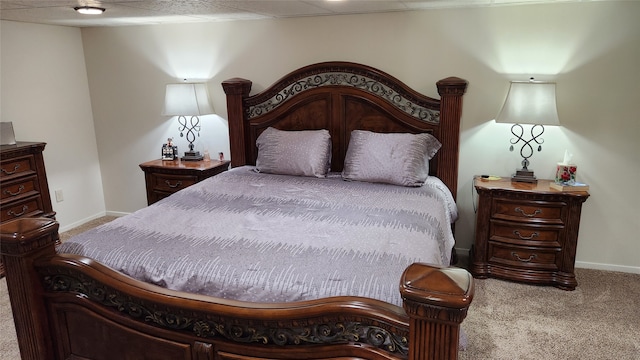 bedroom featuring carpet flooring