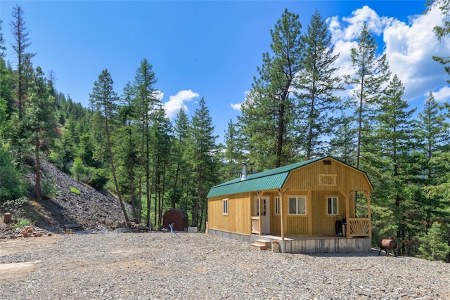 view of shed / structure with a porch