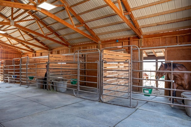 view of horse barn