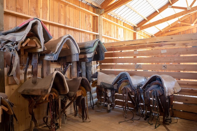 view of horse barn