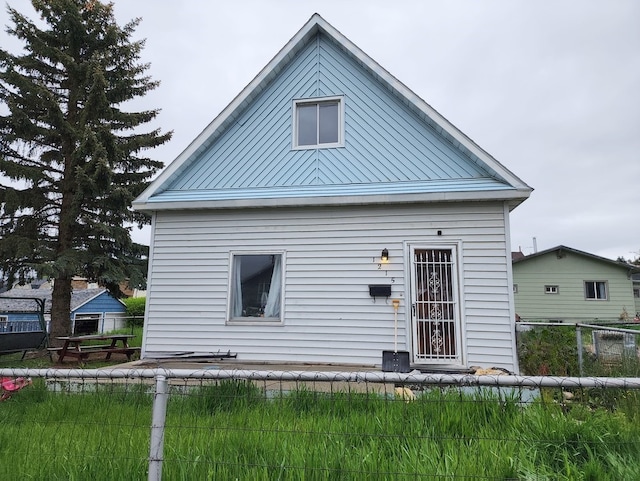 view of rear view of property