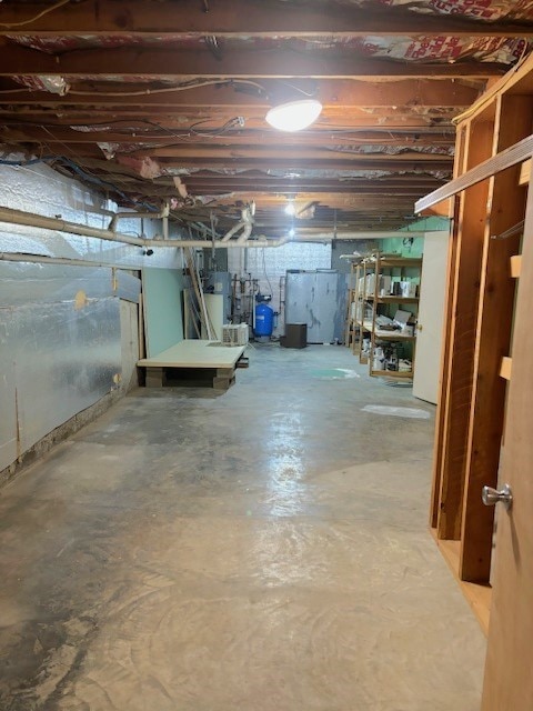 view of basement