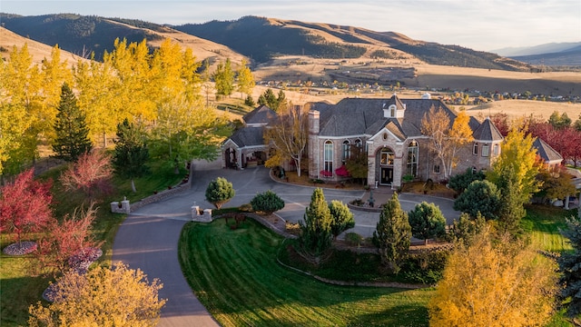 exterior space with a mountain view