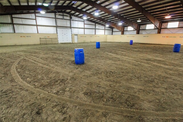 view of horse barn