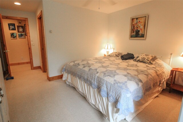 bedroom featuring carpet flooring