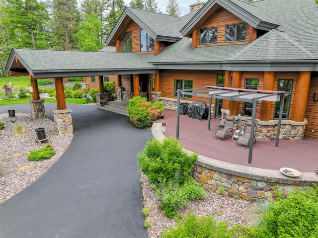 view of front of home with a porch