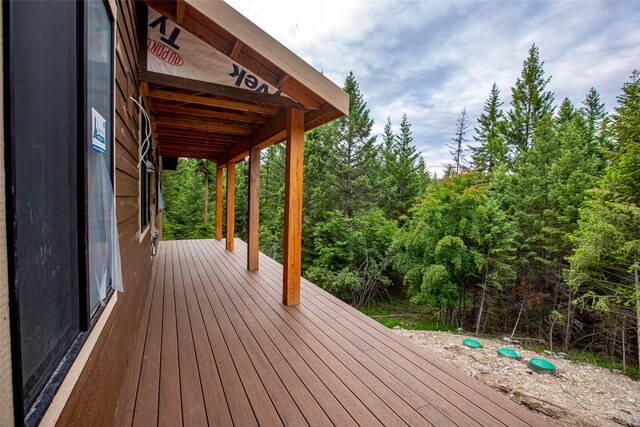 view of wooden terrace