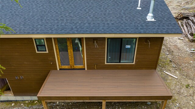 exterior space with a deck