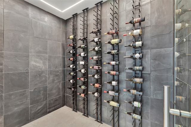 view of wine room