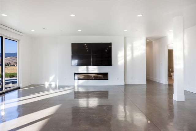 view of unfurnished living room