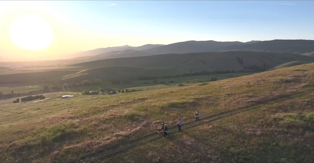 mountain view with a rural view