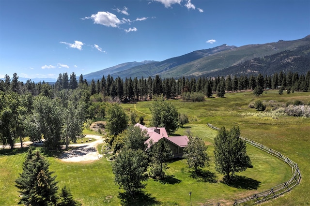 exterior space with a rural view