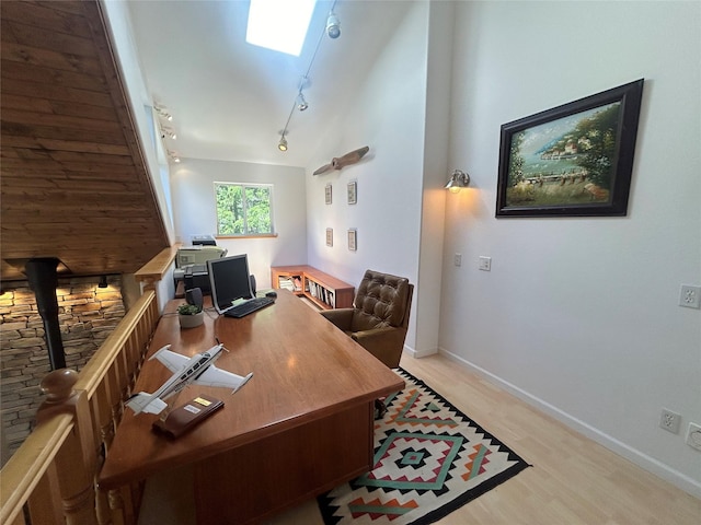 3971 Glen Lake Rd, Eureka, MT 59917 - office space with light wood-style flooring and baseboards