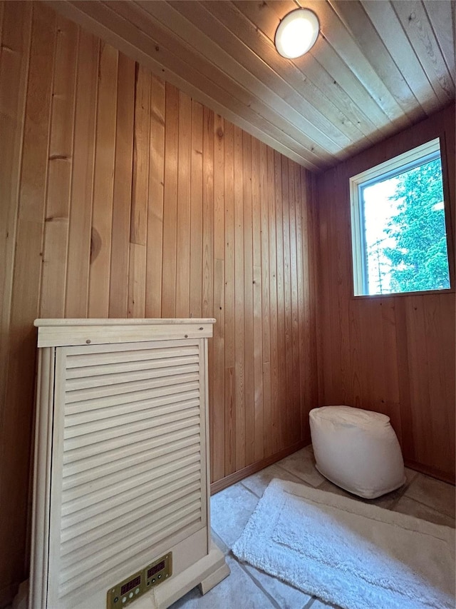 3971 Glen Lake Rd, Eureka, MT 59917 - sauna with wood ceiling and wooden walls