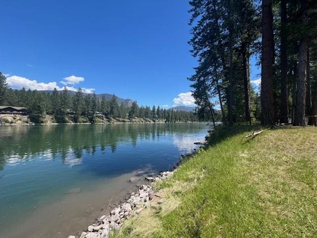 5 Osprey Dr E, Thompson Falls, MT 59873 - water view with a forest and a mountainous background