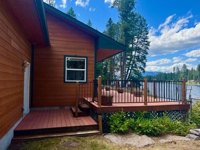 5 Osprey Dr E, Thompson Falls, MT 59873 - deck featuring a water view