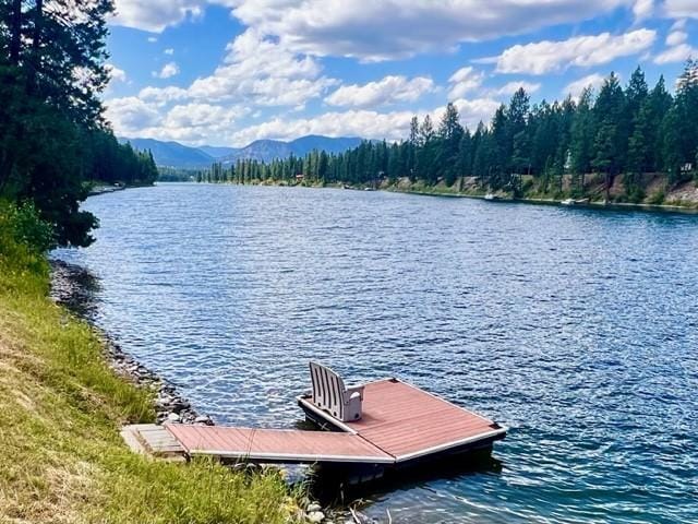 5 Osprey Dr E, Thompson Falls, MT 59873 - dock with a water and mountain view