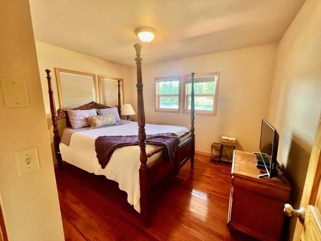 5 Osprey Dr E, Thompson Falls, MT 59873 - bedroom with dark wood-type flooring and baseboards