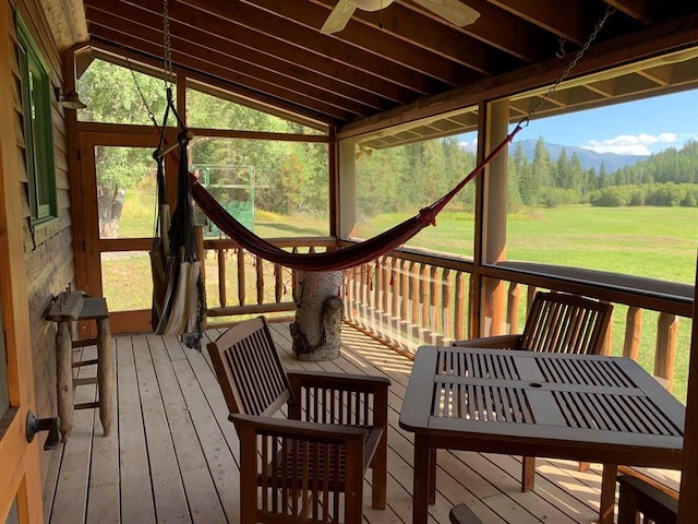 view of wooden terrace