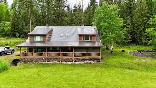 view of rear view of property