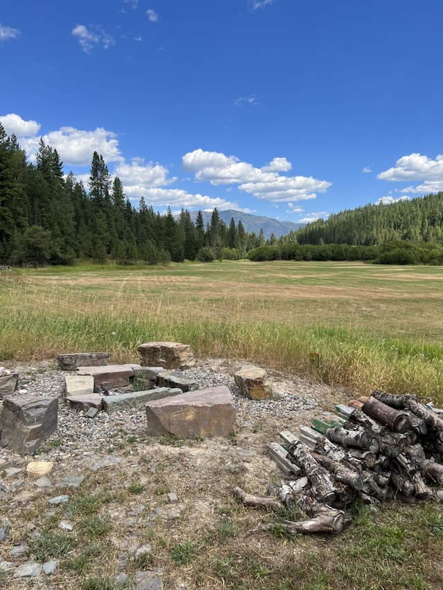 view of landscape with a rural view