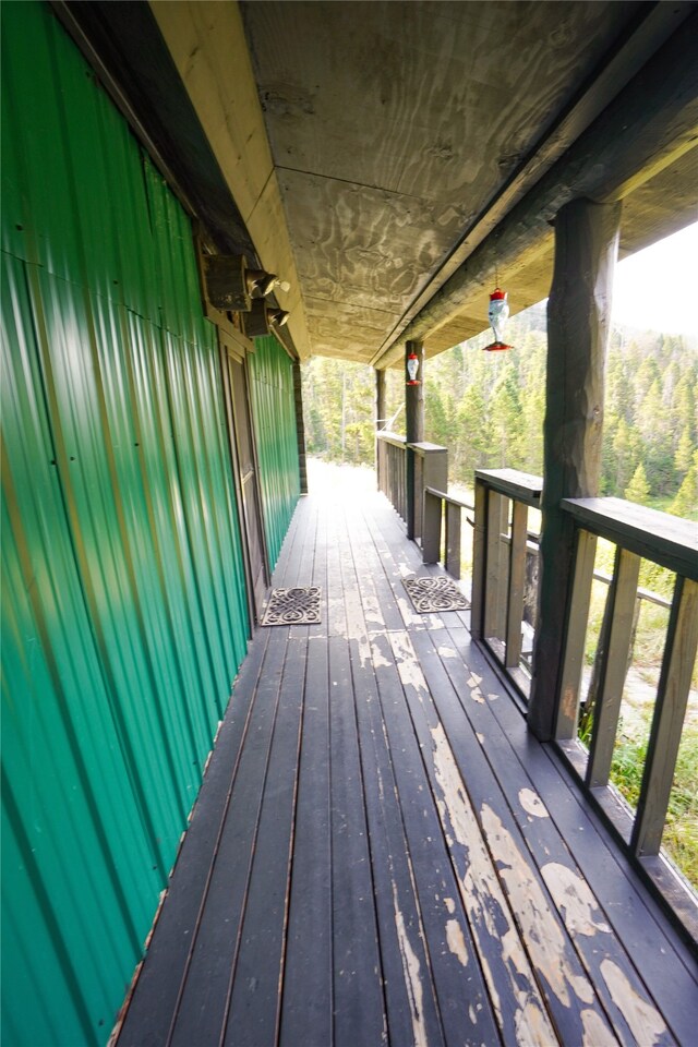 view of deck