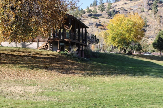 26 N Cooper Ln, Cascade, MT 59421 - view of yard with stairs