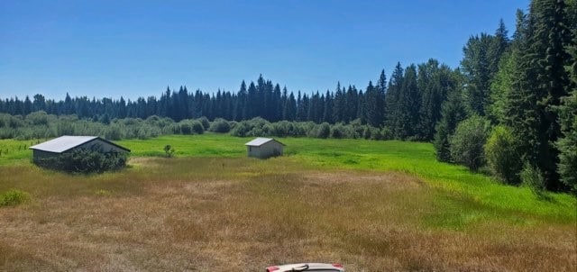 view of yard featuring a rural view