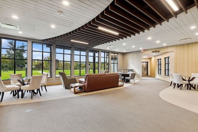 interior space featuring french doors