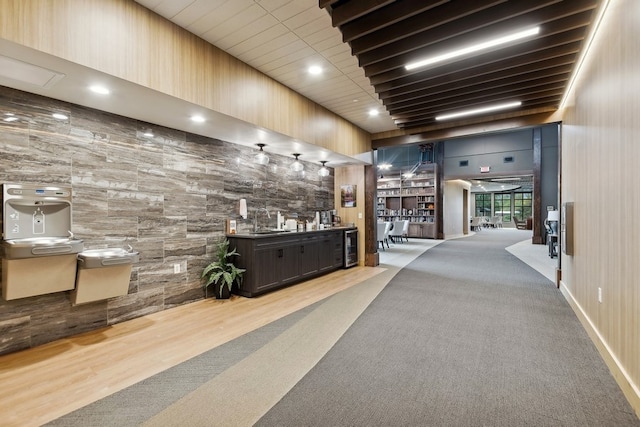 interior space featuring hardwood / wood-style flooring