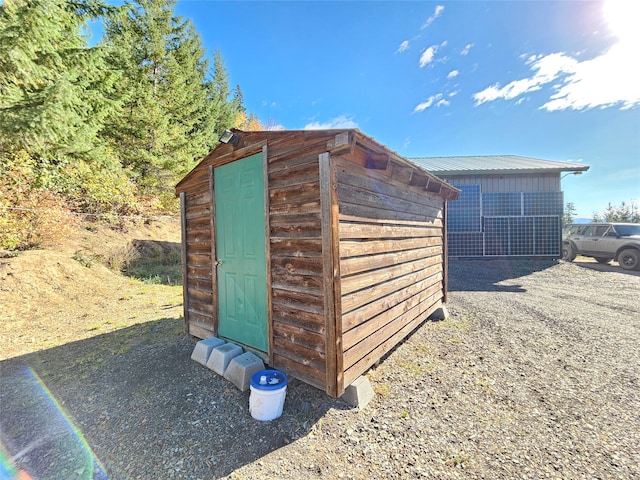 view of outbuilding