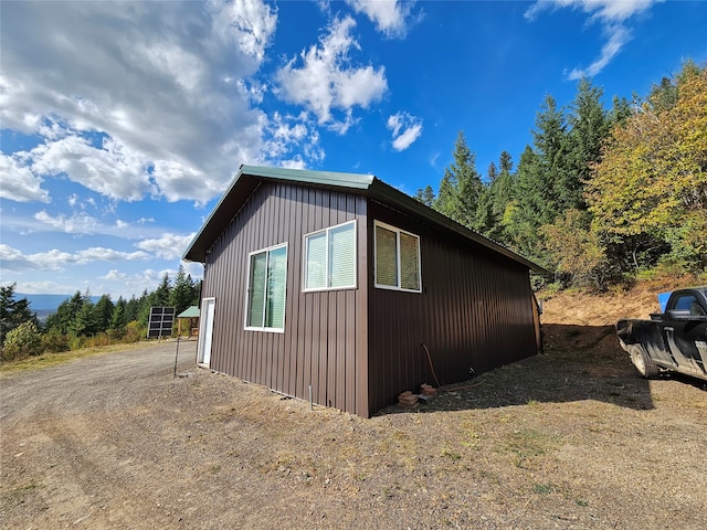 view of side of property