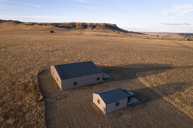 drone / aerial view featuring a rural view