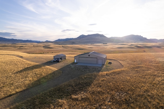 mountain view with a rural view