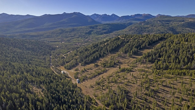 425 Lagger Gulch Rd, Anaconda, MT 59711 - bird's eye view with a mountain view and a view of trees