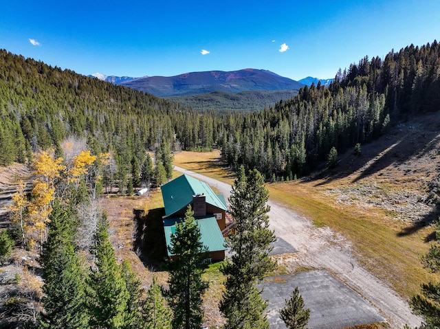 425 Lagger Gulch Rd, Anaconda, MT 59711 - birds eye view of property with a forest view and a mountain view