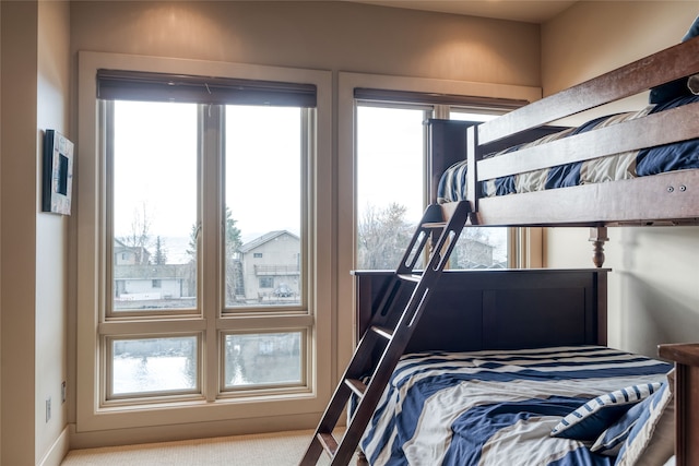 bedroom featuring multiple windows